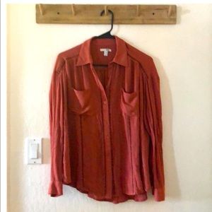 Amuse Button Up Blouse